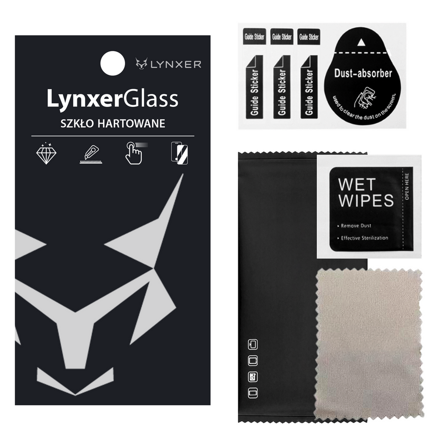 Szkło hartowane 9H Lynxer Glass do iPhone 15 / 15 Pro / 16