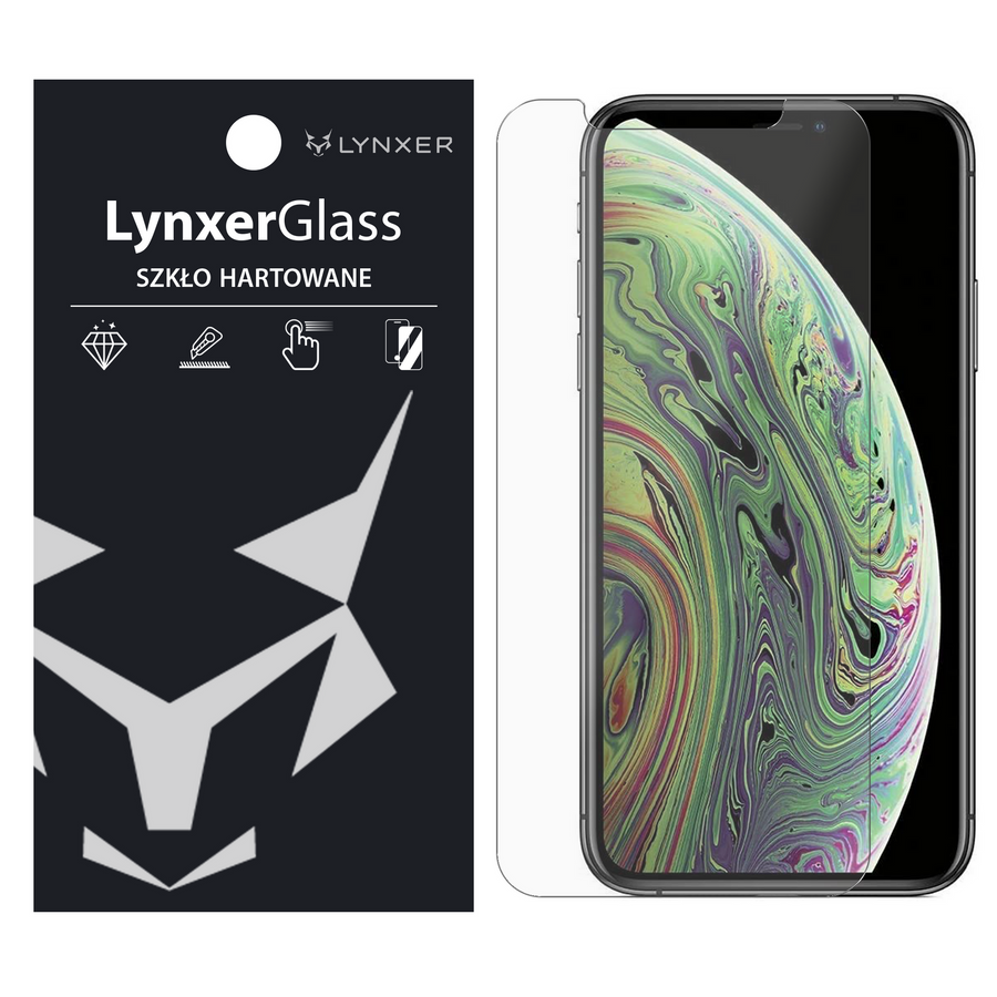 Szkło hartowane 9H Lynxer Glass do iPhone 11 Pro / X / XS