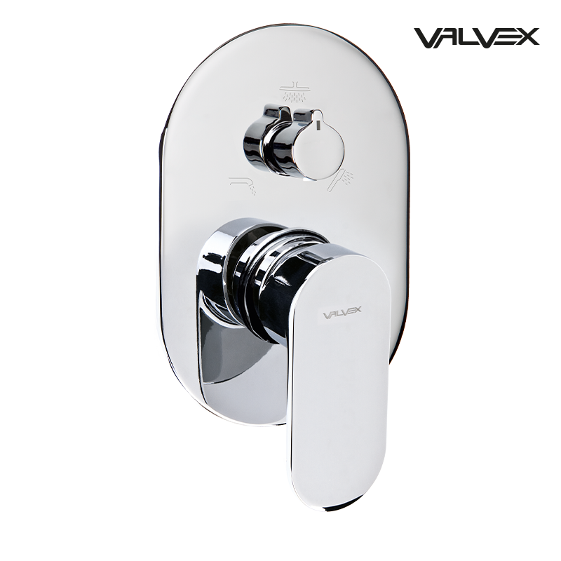 Bateria podtynkowa z przełącznikiem ceramicznym 3-funkcyjnym TUBE Chrome