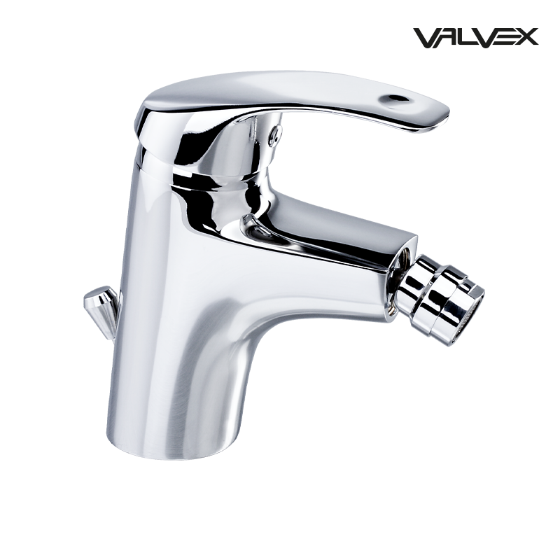 Bateria bidetowa ze spustem ANGELO Chrome