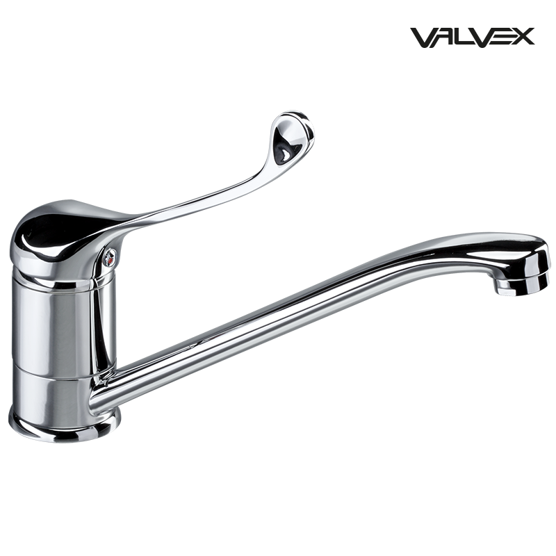 Bateria umywalkowa stojąca z obrotową wylewką MEDICA Chrome