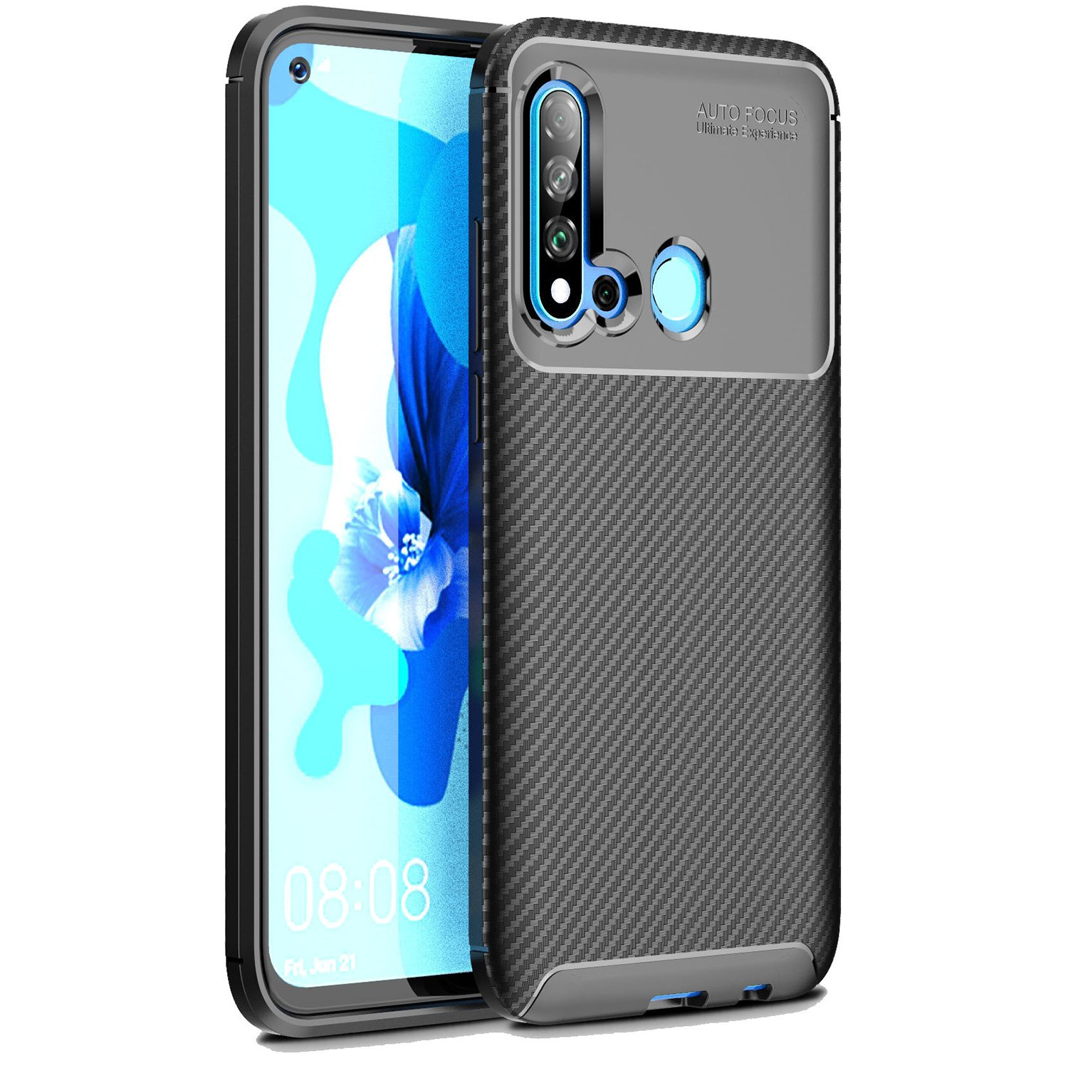 Lynxer Etui Ochronne Carbon do Huawei P20 Lite