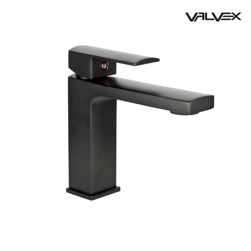 Bateria umywalkowa stojąca z automatycznym korkiem spustowym V Black