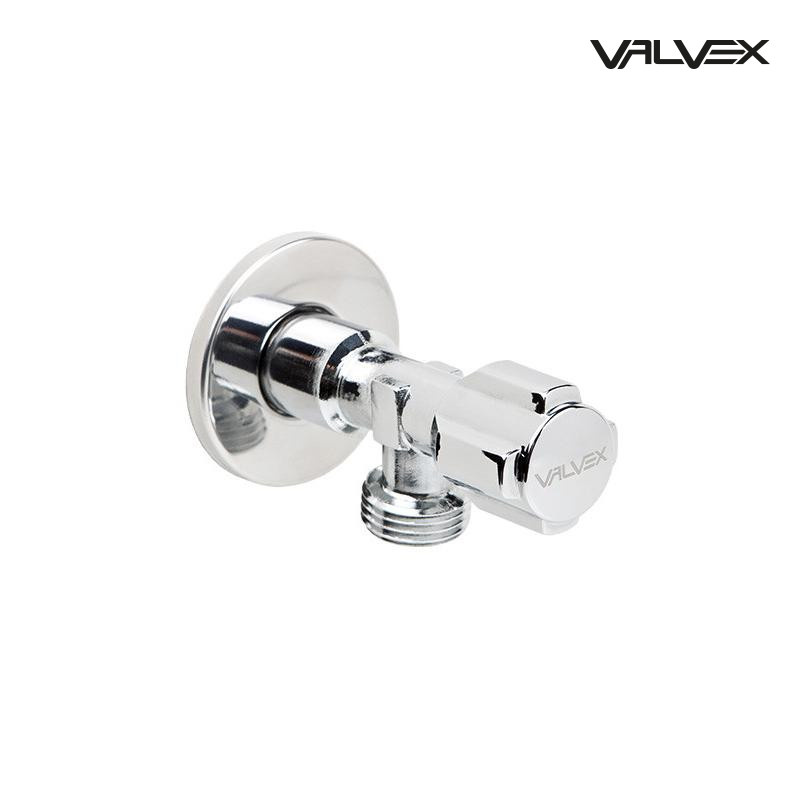 Zawór grzybkowy kątowy chromowany BASE