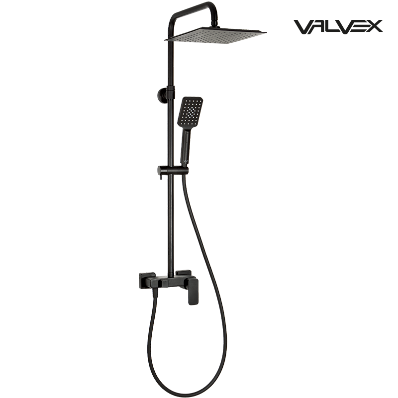 Kolumna natryskowa z baterią natryskową LOFT Black