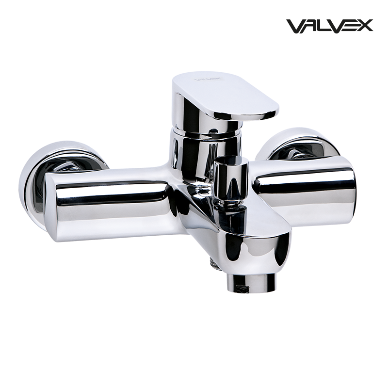 Bateria wannowa ścienna TUBE Chrome