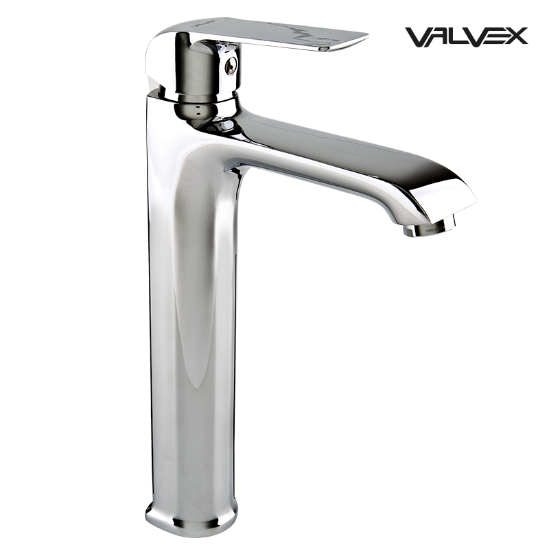 Bateria umywalkowa stojąca wysoka AURORA Chrome