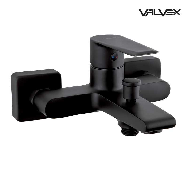 Bateria wannowa ścienna ESTO Black