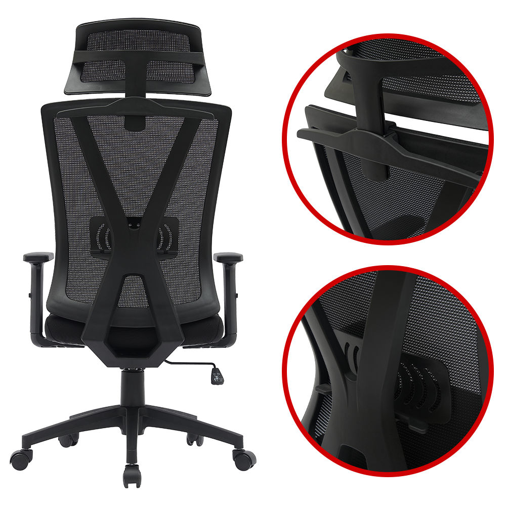 Fotel Biurowy Obrotowy Ergonomiczny AX918 Krzesło do Domu Biura LYNXER - zdjęcie 6