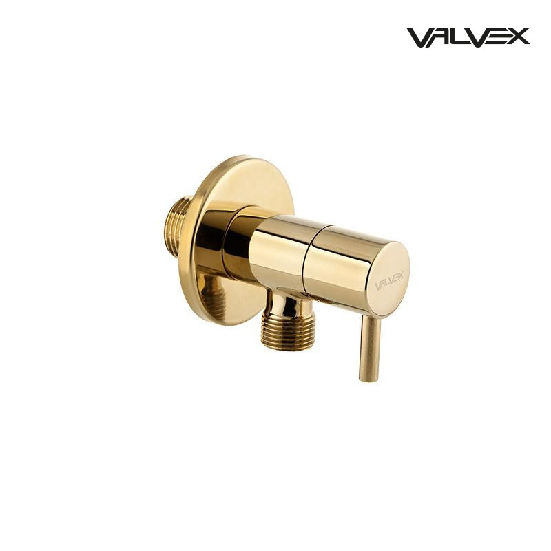 Kurek kątowy z głowicą ceramiczną Gold VEGA GOLD Gold