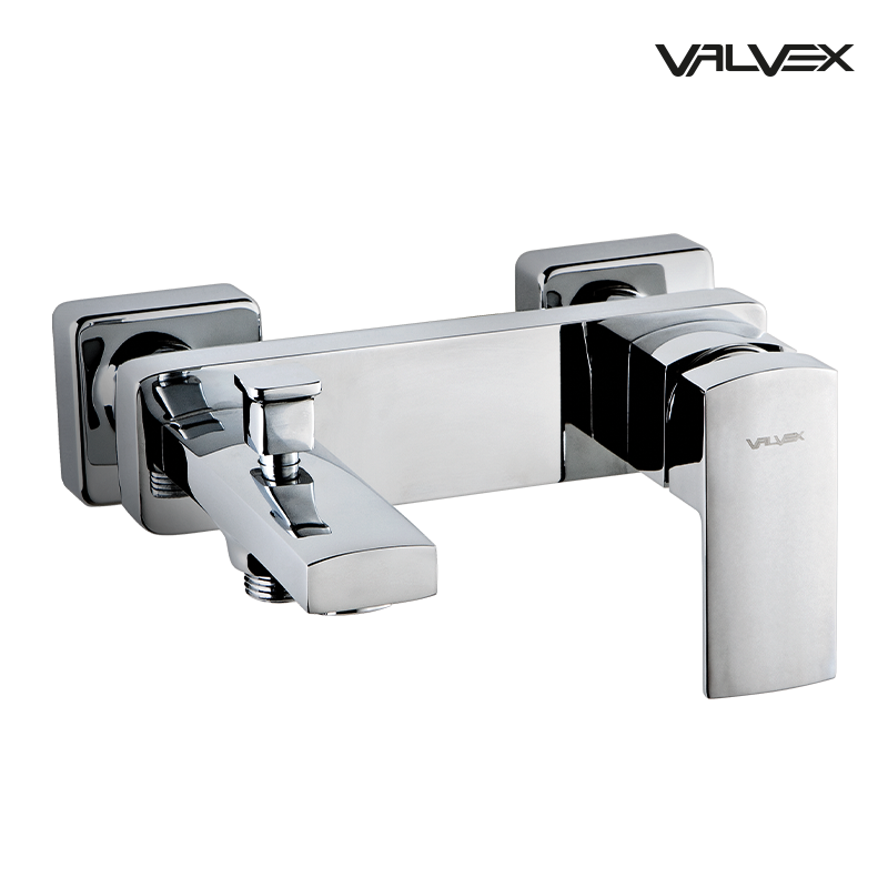 Bateria wannowa ścienna V Chrome