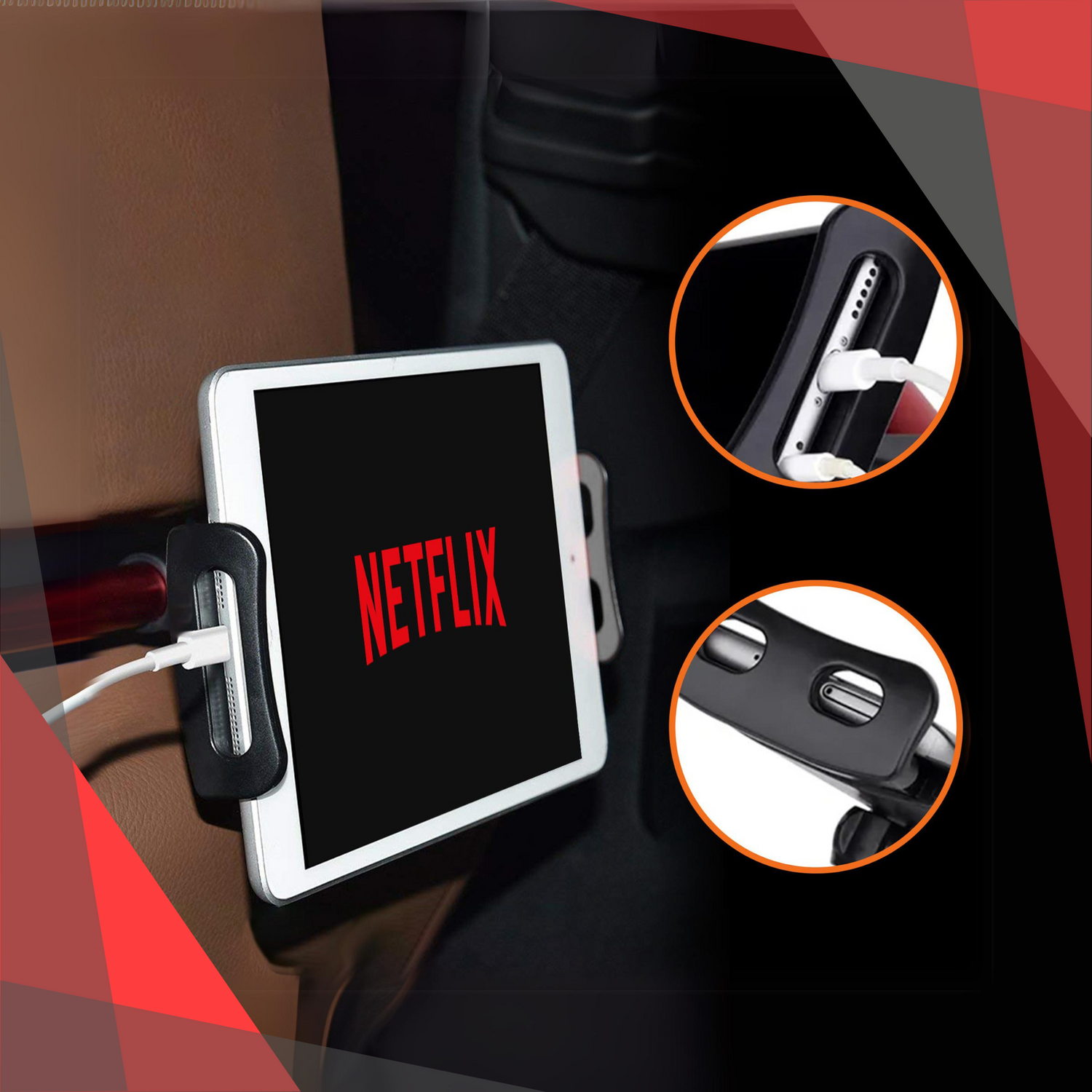 LYNXER Samochodowy uchwyt na tablet - zdjęcie 4