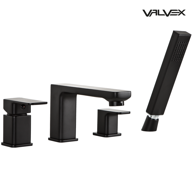 Bateria wannowa 4-otworowa LOFT Black