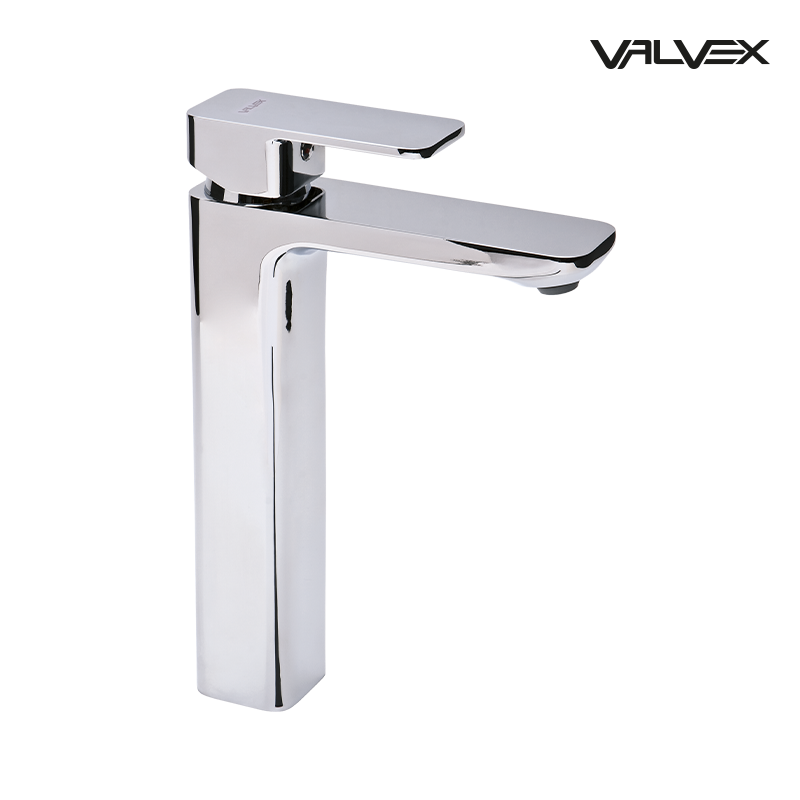 Bateria umywalkowa stojąca, nablatowa, wysoka LOFT Chrome