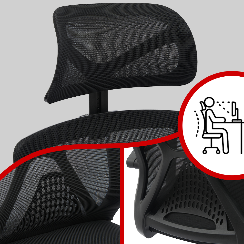 Fotel Biurowy Obrotowy Ergonomiczny AX111 Krzesło do Domu Biura LYNXER - zdjęcie 6