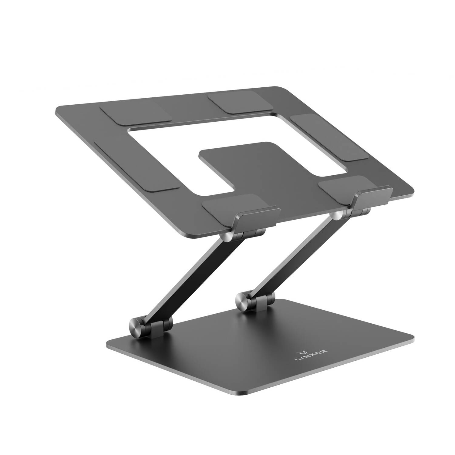 Podstawka pod laptopa ergonomiczna zgodna z nowymi przepisami BHP LYNXER Kolor Space Grey - zdjęcie 3