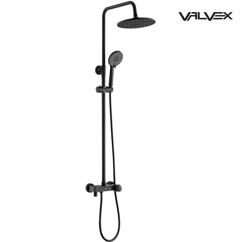 Kolumna natryskowa z baterią natryskową DECOR Black