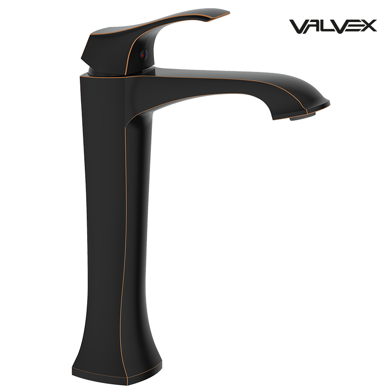 Bateria umywalkowa stojąca, nablatowa, wysoka CADIA Bronze