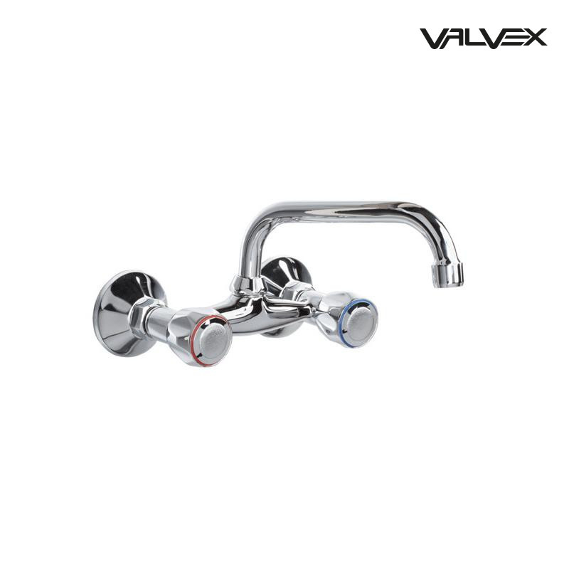 Bateria umywalkowa ścienna CLASS Chrome