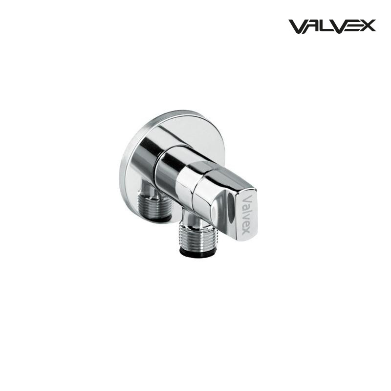 Zawór kątowy chromowany z głowicą ceramiczną STRIT