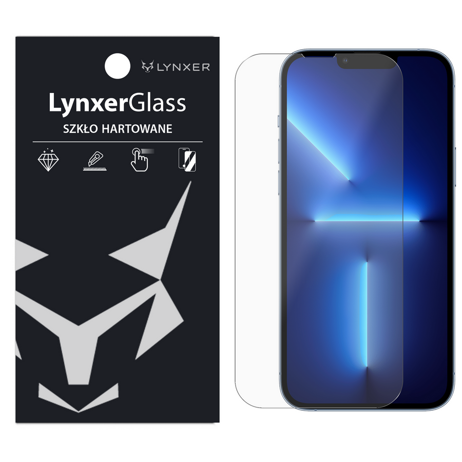 Szkło hartowane 9H Lynxer Glass do iPhone 14 Plus / 13 Pro Max