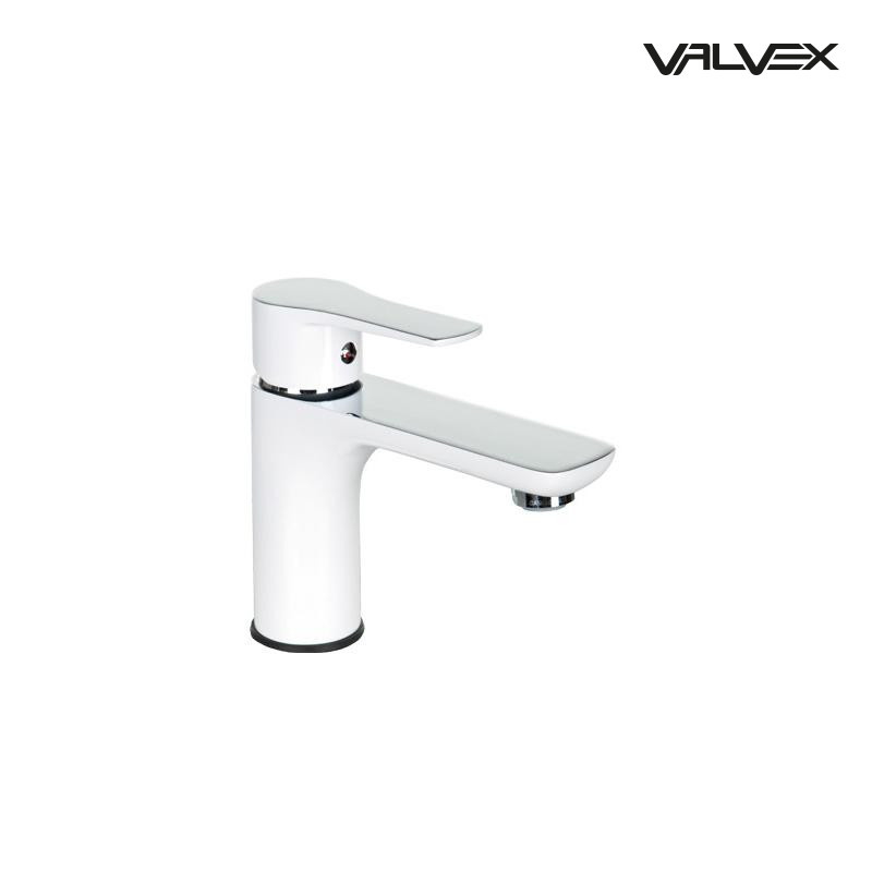 Bateria umywalkowa stojąca z automatycznym korkiem spustowym DALI White