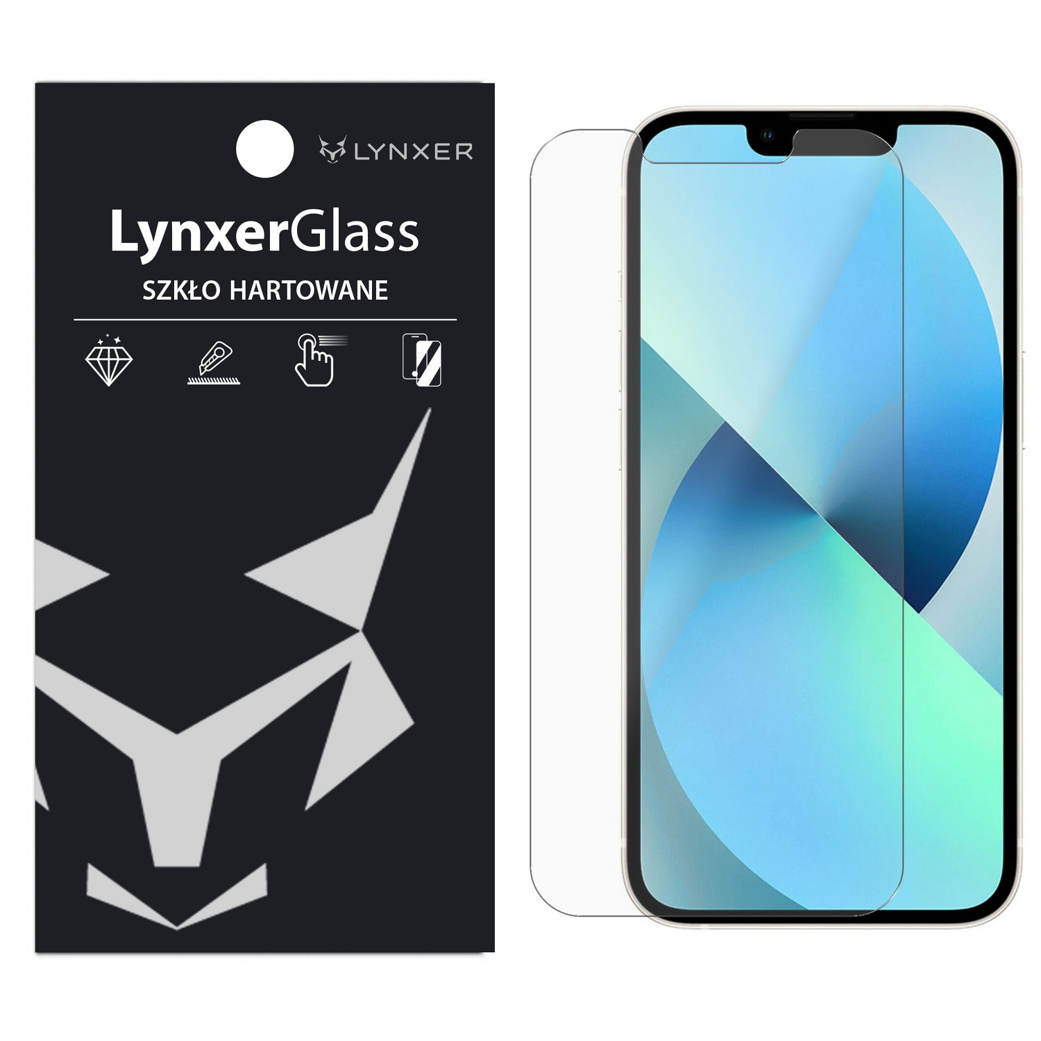 Szkło hartowane 9H Lynxer Glass do iPhone 13 Mini