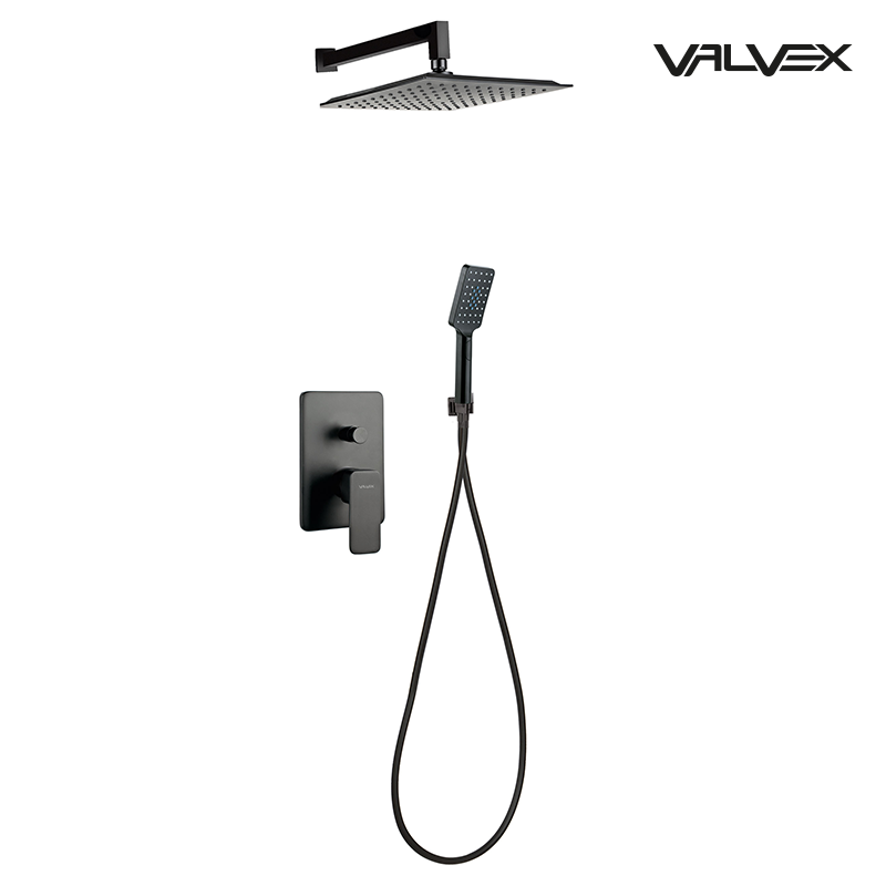 Zestaw natryskowy podtynkowy CARRÉ Black