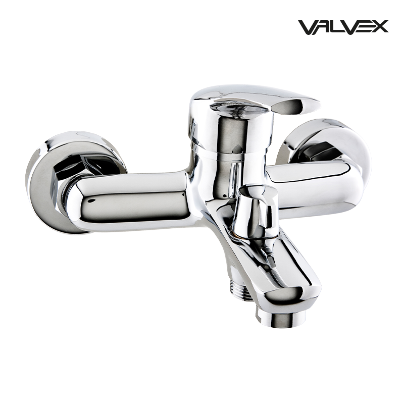 Bateria wannowa ścienna ECO Chrome