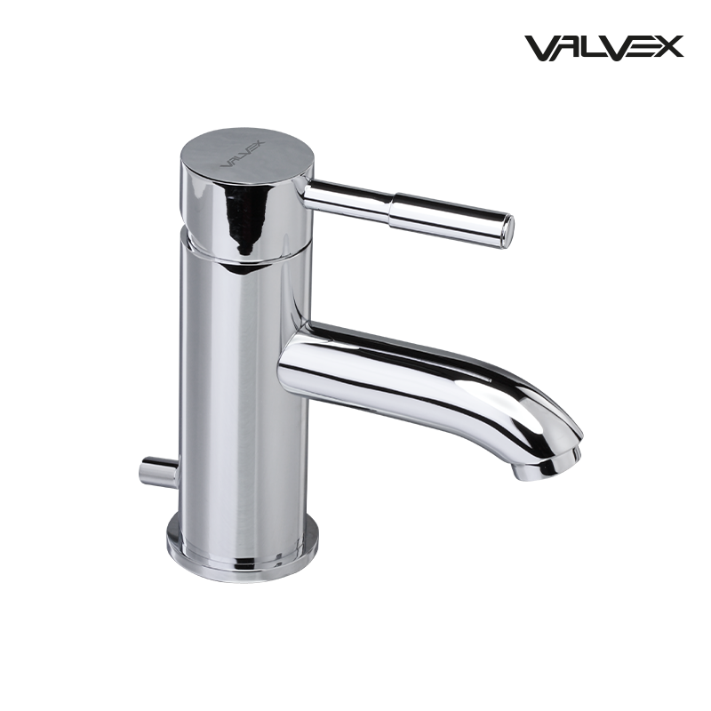 Bateria umywalkowa stojąca ze spustem VEGANE Chrome