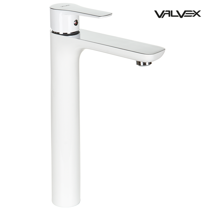 Bateria umywalkowa stojąca, nablatowa, wysoka DALI White