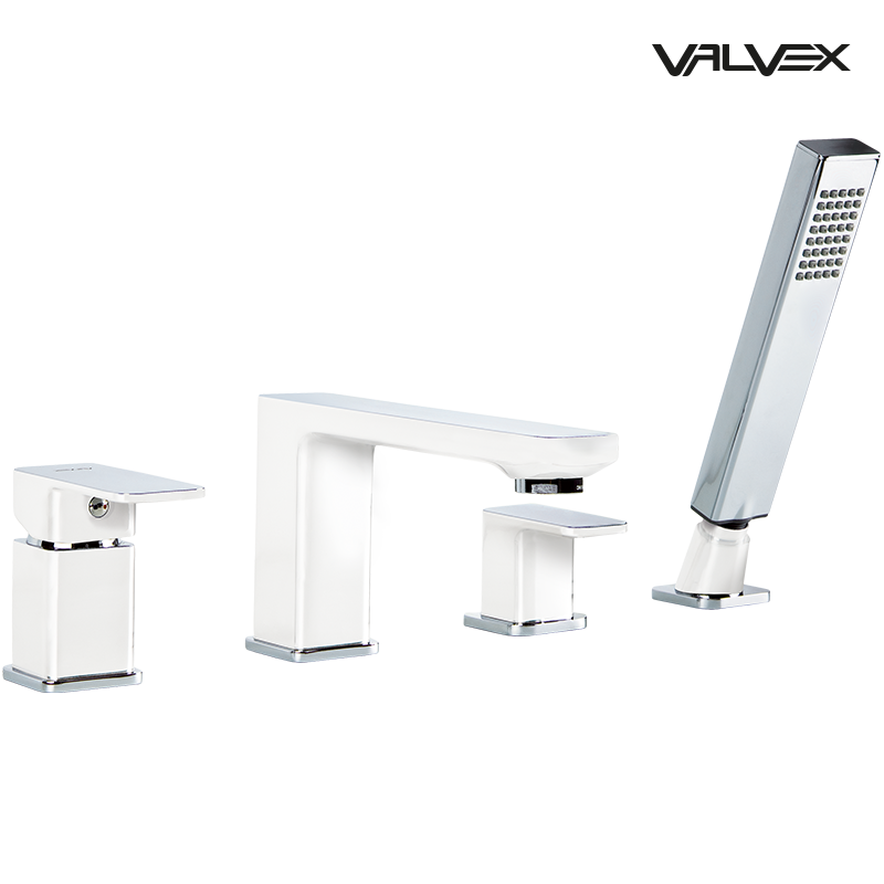 Bateria wannowa 4-otworowa LOFT White