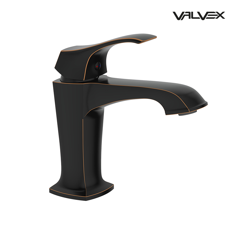 Bateria umywalkowa stojąca z automatycznym korkiem spustowym CADIA Bronze