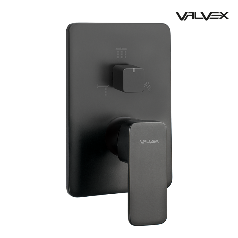 Bateria podtynkowa z przełącznikiem ceramicznym 3-funkcyjnym LOFT Black