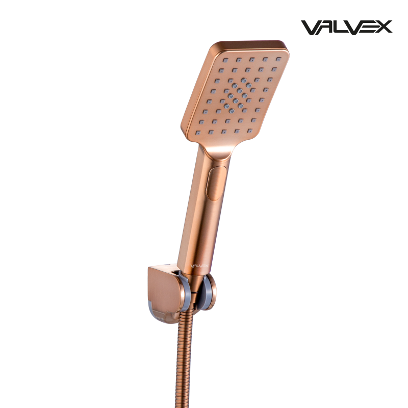 Zestaw natryskowy punktowy, 3-funkcyjny LOFT Satin Copper