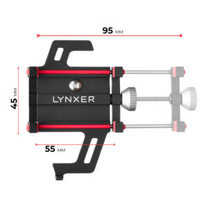 LYNXER - Uchwyt rowerowy na telefon - montowany do kierownicy roweru